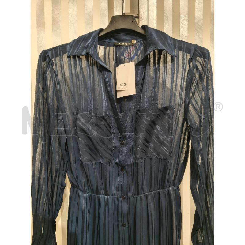 VESTITO DONNA CALLIOPE NUOVO BLU SCURO CHEMISIER | Mercatino dell'Usato Campobasso 3