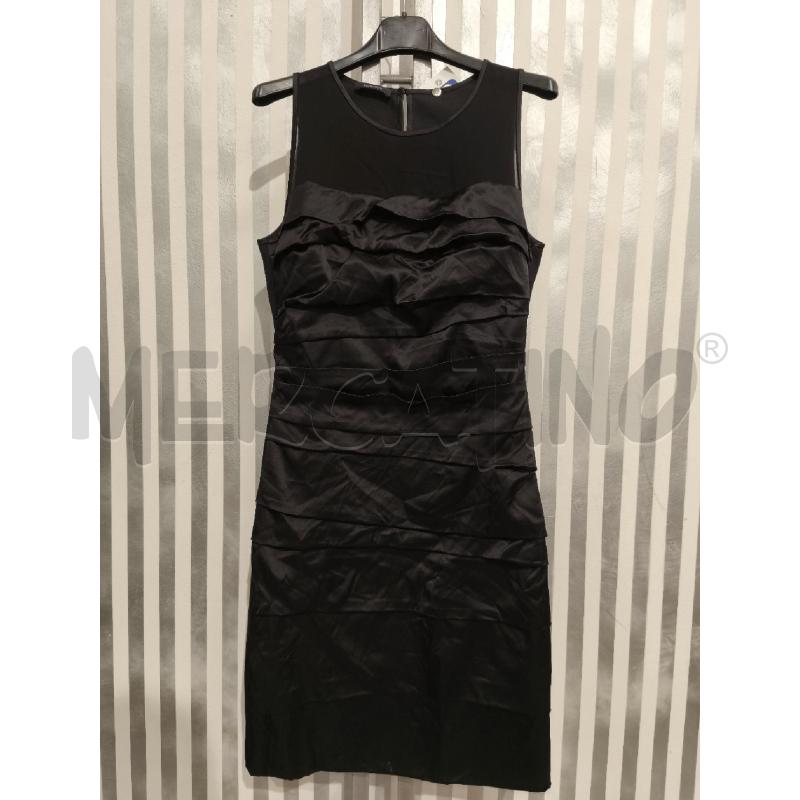 VESTITO DONNA CARACTERE NERO CORPETTO SATINATO GIROMANICA | Mercatino dell'Usato Campobasso 1