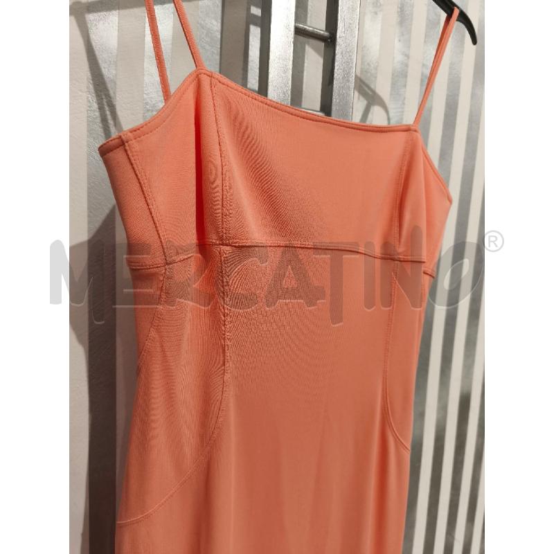 VESTITO DONNA CLIPS ARANCIONE SPALLINE | Mercatino dell'Usato Campobasso 2