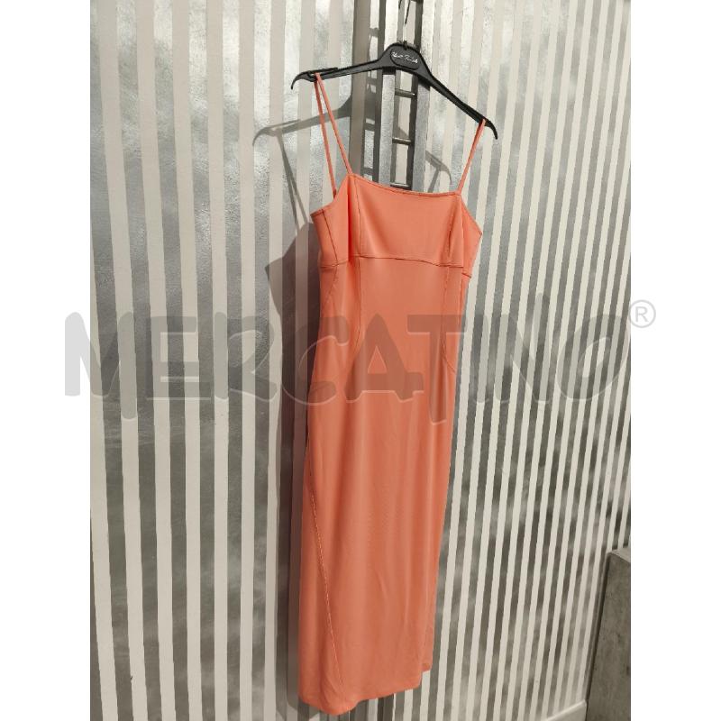 VESTITO DONNA CLIPS ARANCIONE SPALLINE | Mercatino dell'Usato Campobasso 3