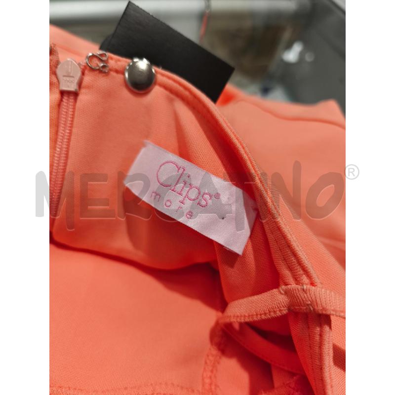 VESTITO DONNA CLIPS ARANCIONE SPALLINE | Mercatino dell'Usato Campobasso 5
