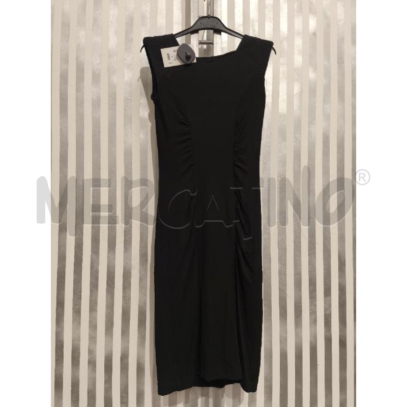 VESTITO DONNA CLIPS TRICOT NERO SPALLINE IMBOTTITE | Mercatino dell'Usato Campobasso 4