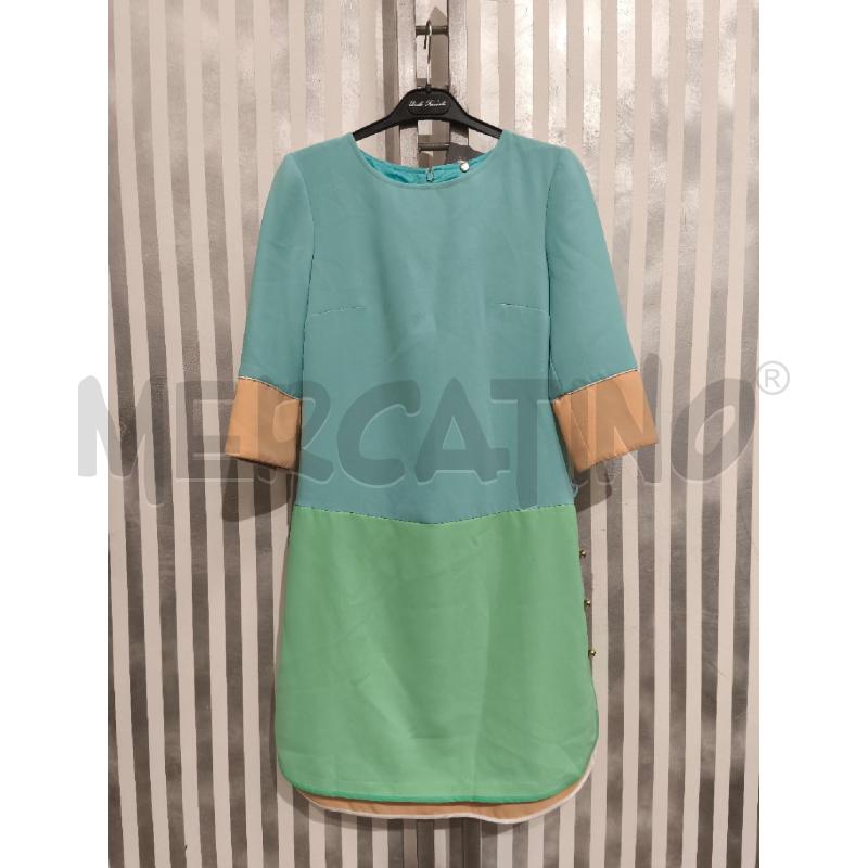 VESTITO DONNA CLSS ROBERTO CAVALLI CELESTE ALBICOCCA ACQUAMARINA | Mercatino dell'Usato Campobasso 1