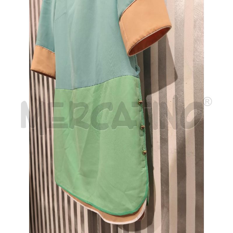 VESTITO DONNA CLSS ROBERTO CAVALLI CELESTE ALBICOCCA ACQUAMARINA | Mercatino dell'Usato Campobasso 3