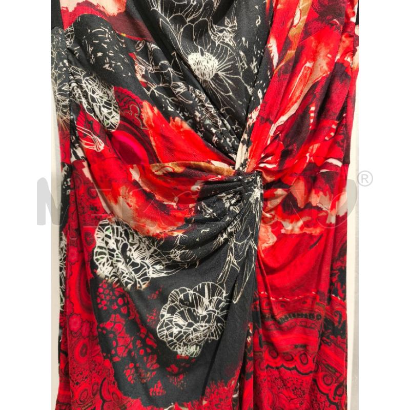 VESTITO DONNA DESIGUAL ROSSO NERO BIANCO | Mercatino dell'Usato Campobasso 3