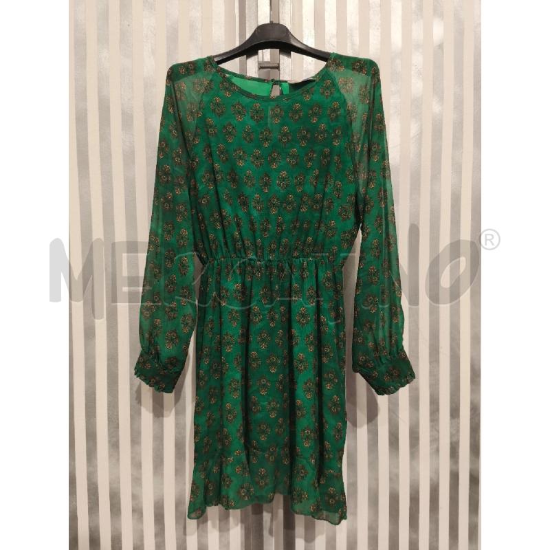 VESTITO DONNA DIXIE VERDE FIORI OCRA | Mercatino dell'Usato Campobasso 1