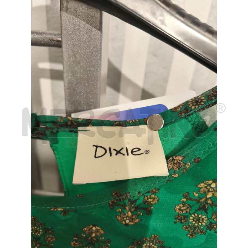 VESTITO DONNA DIXIE VERDE FIORI OCRA | Mercatino dell'Usato Campobasso 2