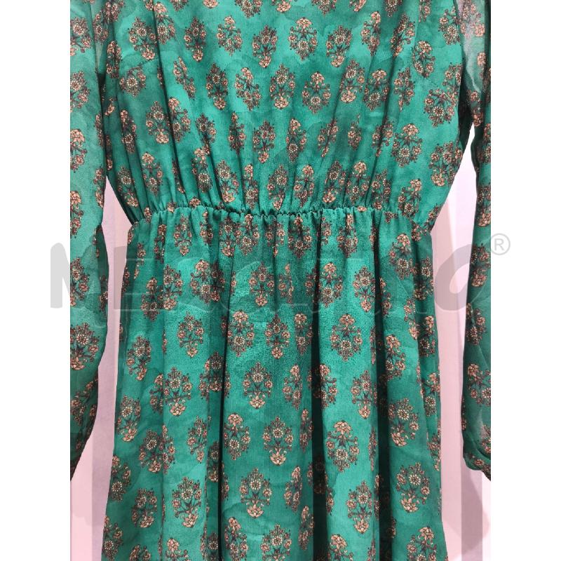 VESTITO DONNA DIXIE VERDE FIORI OCRA | Mercatino dell'Usato Campobasso 3