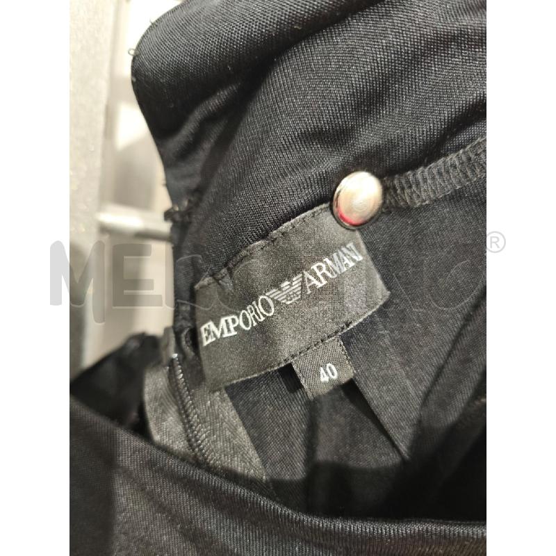 VESTITO DONNA EMPORIO ARMANI NERO PIEGHE IN VITA | Mercatino dell'Usato Campobasso 2