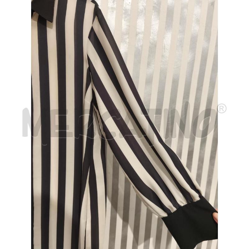 VESTITO DONNA GAI MATTIOLO RIGHE PANNA E NERE BOTTONI | Mercatino dell'Usato Campobasso 4