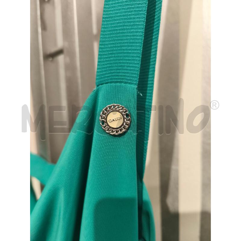 VESTITO DONNA GAUDÌ VERDE MARE LACCIO | Mercatino dell'Usato Campobasso 3