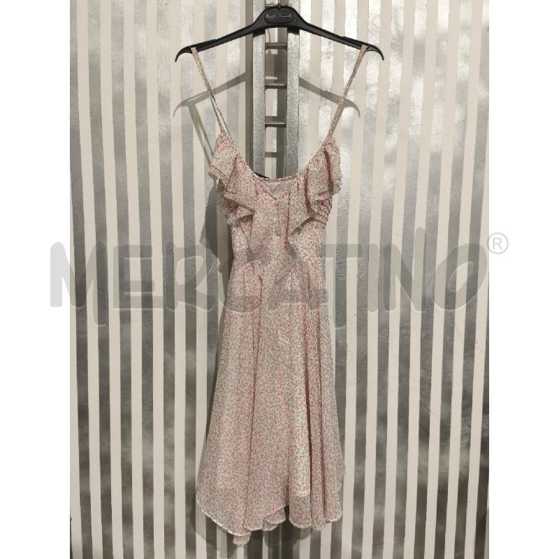 VESTITO DONNA GUESS BIANCO FIORELLINI CORALLO | Mercatino dell'Usato Campobasso 1