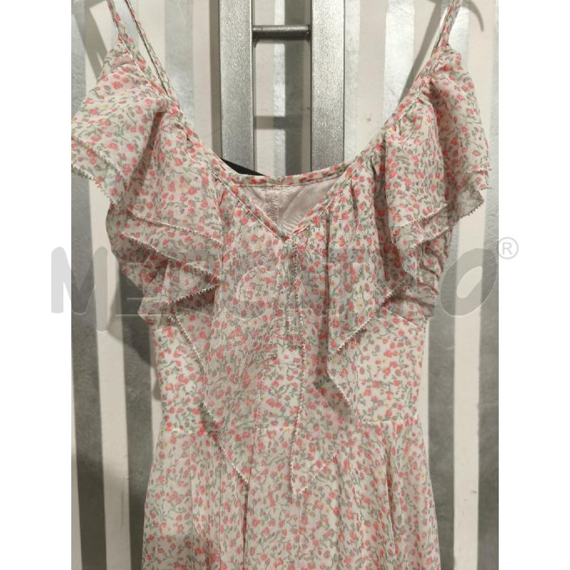 VESTITO DONNA GUESS BIANCO FIORELLINI CORALLO | Mercatino dell'Usato Campobasso 2
