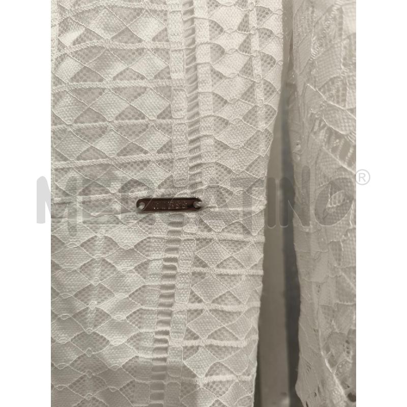 VESTITO DONNA GUESS BIANCO PIZZO ROMBI SCOLLO V AVANTI E DIETRO | Mercatino dell'Usato Campobasso 2