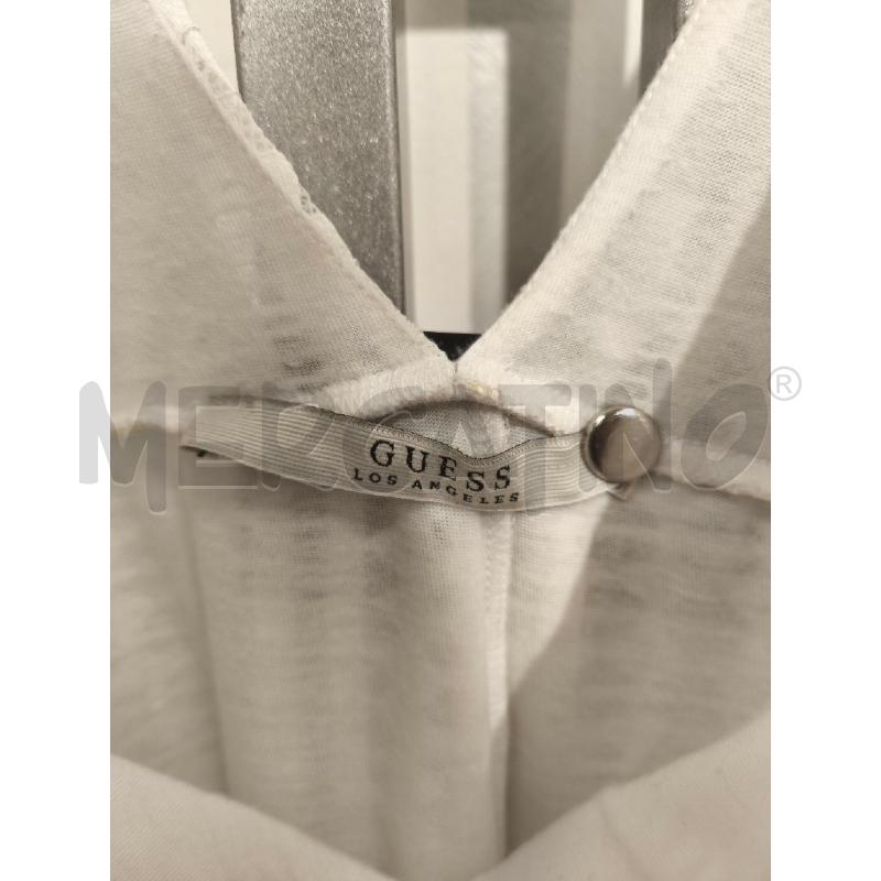 VESTITO DONNA GUESS BIANCO PIZZO ROMBI SCOLLO V AVANTI E DIETRO | Mercatino dell'Usato Campobasso 4