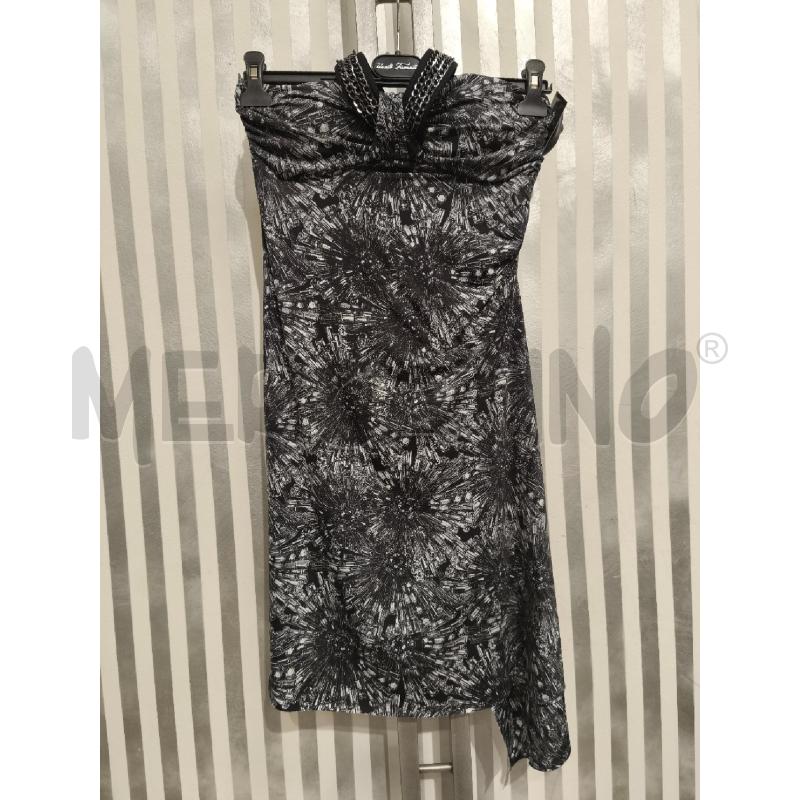 VESTITO DONNA GUESS BY MARCIANO BIANCO NERO DISEGNI STRASS | Mercatino dell'Usato Campobasso 1