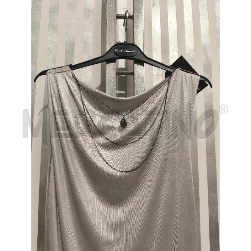 VESTITO DONNA GUESS GRIGIO CHIARO METALLIZZ CATENE | Mercatino dell'Usato Campobasso 2