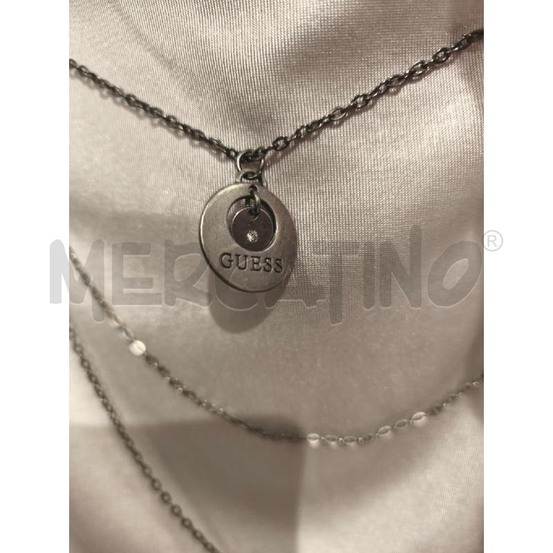 VESTITO DONNA GUESS GRIGIO CHIARO METALLIZZ CATENE | Mercatino dell'Usato Campobasso 3