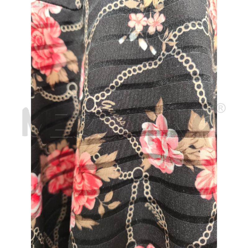 VESTITO DONNA GUESS NERO FIORI ROSA E CATENINE | Mercatino dell'Usato Campobasso 4