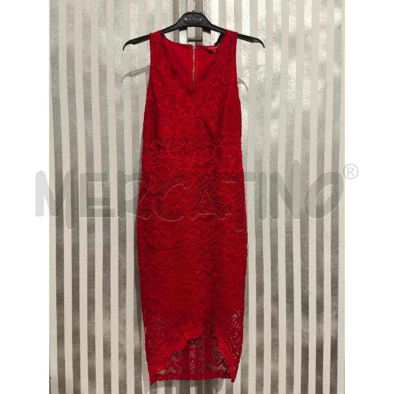 VESTITO DONNA GUESS PIZZO ROSSO | Mercatino dell'Usato Campobasso 1