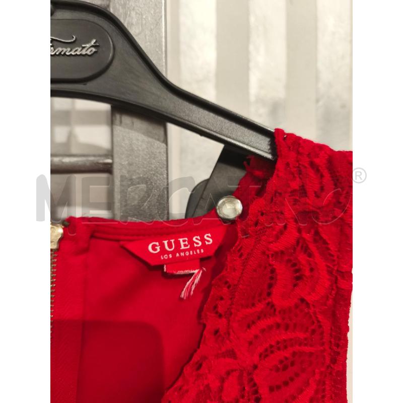 VESTITO DONNA GUESS PIZZO ROSSO | Mercatino dell'Usato Campobasso 2