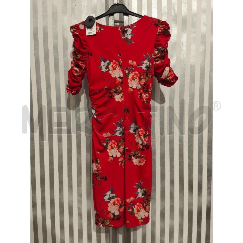VESTITO DONNA GUESS ROSSO A FIORI CON ARRICCIATURE | Mercatino dell'Usato Campobasso 5