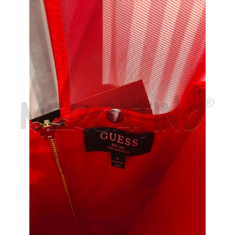VESTITO DONNA GUESS ROSSO PETTO TRASP | Mercatino dell'Usato Campobasso 3