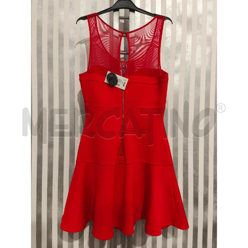 VESTITO DONNA GUESS ROSSO PETTO TRASP | Mercatino dell'Usato Campobasso 5