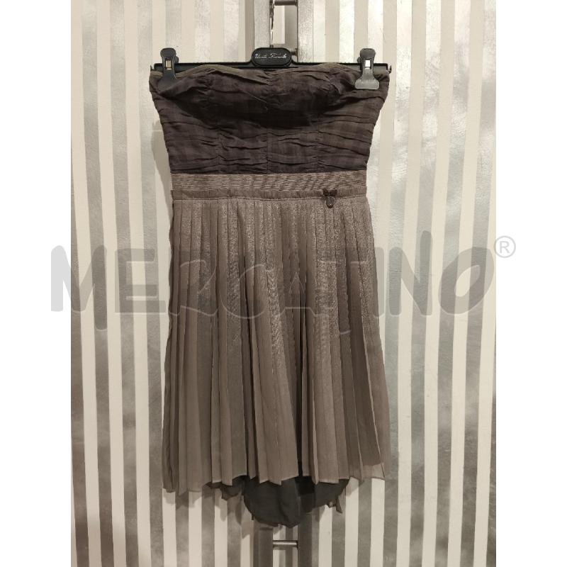 VESTITO DONNA GUESS TORTORA PLISSEE METALLIZZATO | Mercatino dell'Usato Campobasso 1