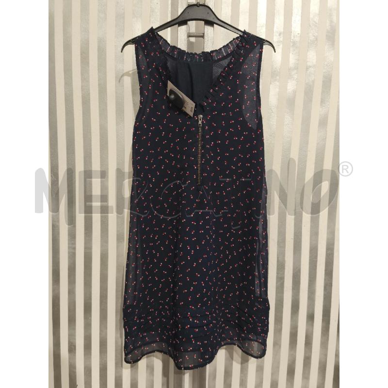 VESTITO DONNA HILFIGER DENIM BLU QUADRATINI ROSSI TRIANGOLINI BIANCHI | Mercatino dell'Usato Campobasso 5