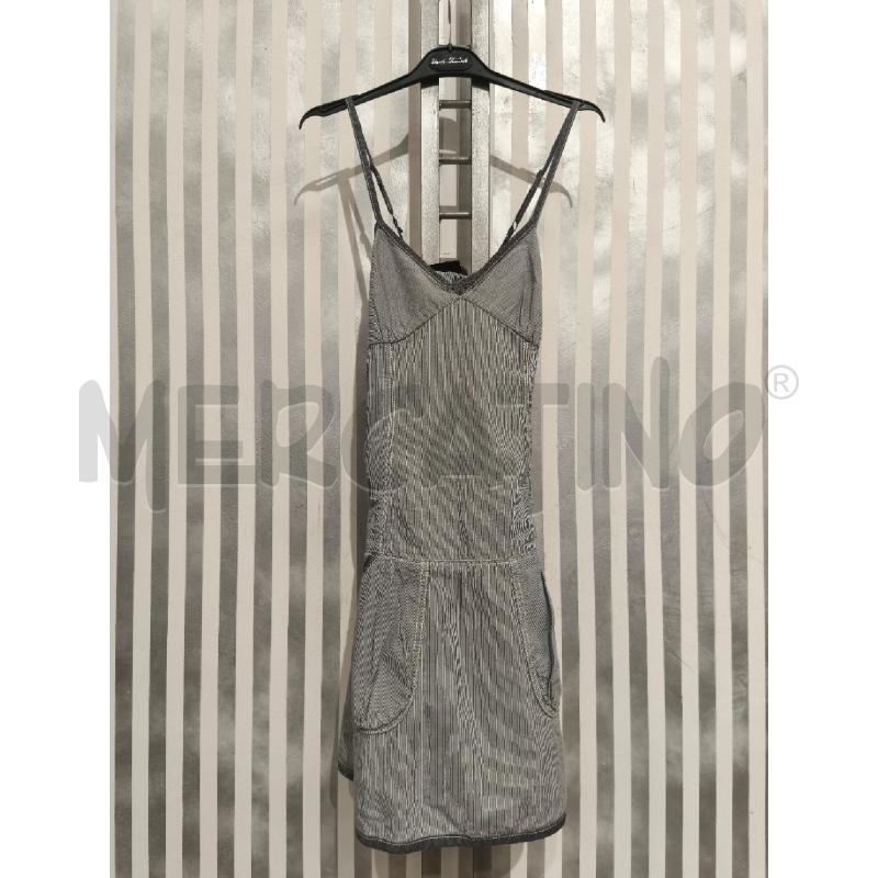 VESTITO DONNA HILFIGER RIGHE GRIGIEBIANCHE | Mercatino dell'Usato Campobasso 1