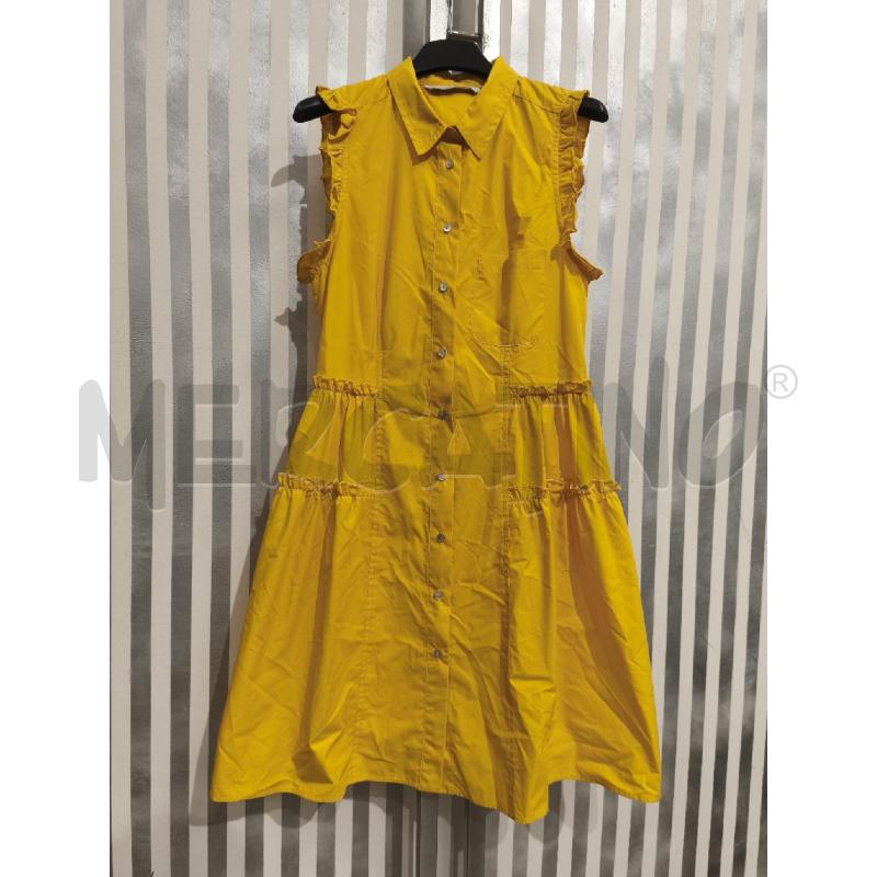 VESTITO DONNA IBLUES GIALLO CHEMISIER SMANICATO | Mercatino dell'Usato Campobasso 1