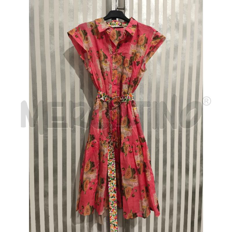 VESTITO DONNA IBLUES ROSA FRUTTA | Mercatino dell'Usato Campobasso 1