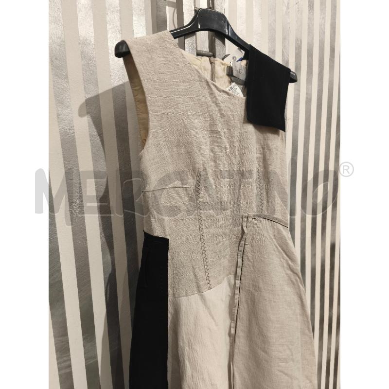 VESTITO DONNA INTREND 42 LIN NERO E BEIGE | Mercatino dell'Usato Campobasso 2