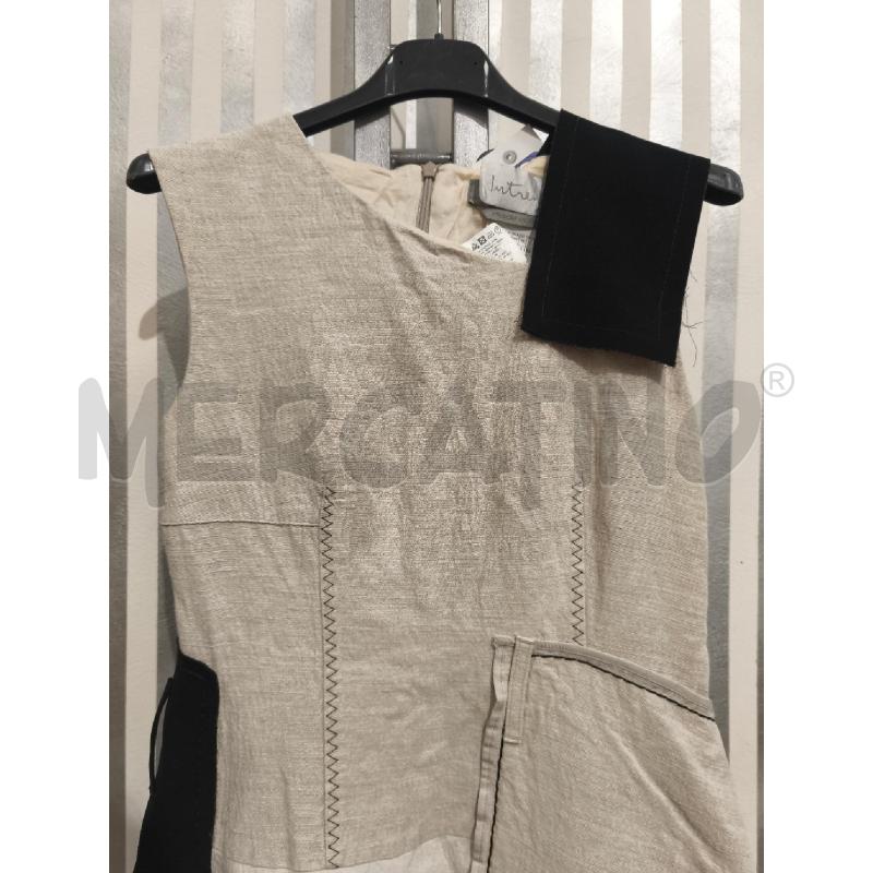 VESTITO DONNA INTREND 42 LIN NERO E BEIGE | Mercatino dell'Usato Campobasso 3