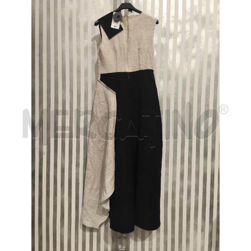 VESTITO DONNA INTREND 42 LIN NERO E BEIGE | Mercatino dell'Usato Campobasso 4