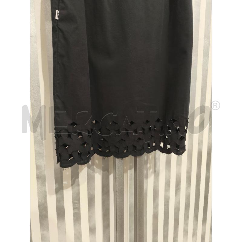 VESTITO DONNA JIJIL NERO  TAGLIO VIVO CON CINTA FIORI | Mercatino dell'Usato Campobasso 2