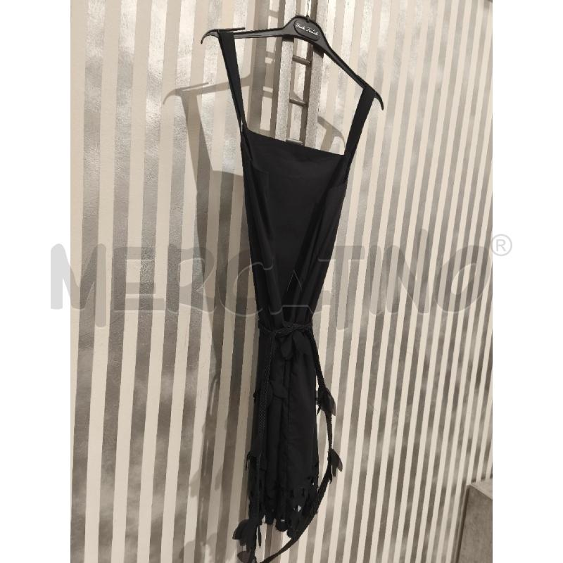 VESTITO DONNA JIJIL NERO  TAGLIO VIVO CON CINTA FIORI | Mercatino dell'Usato Campobasso 3
