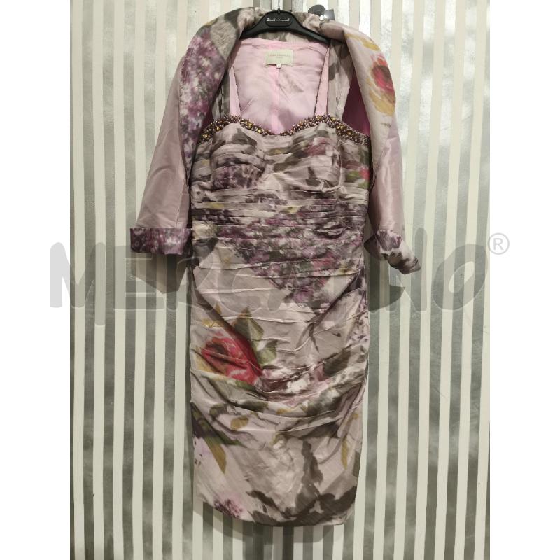 VESTITO DONNA JOHN CHARLES GLICINE PERLINE COPRI SPALLE | Mercatino dell'Usato Campobasso 1