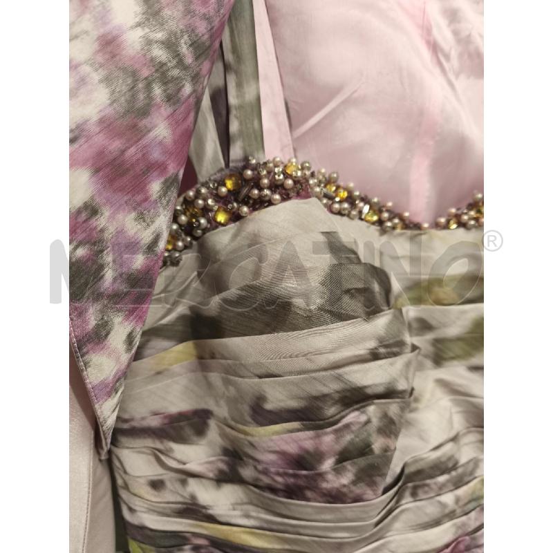 VESTITO DONNA JOHN CHARLES GLICINE PERLINE COPRI SPALLE | Mercatino dell'Usato Campobasso 2
