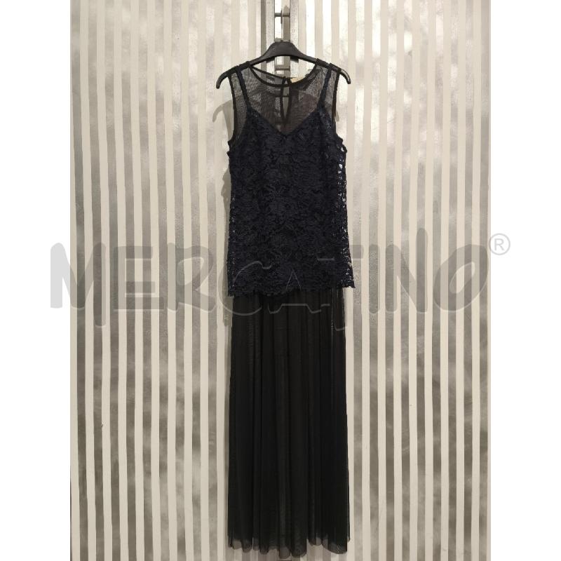 VESTITO DONNA KAOS NERO PIZZO BLU | Mercatino dell'Usato Campobasso 1