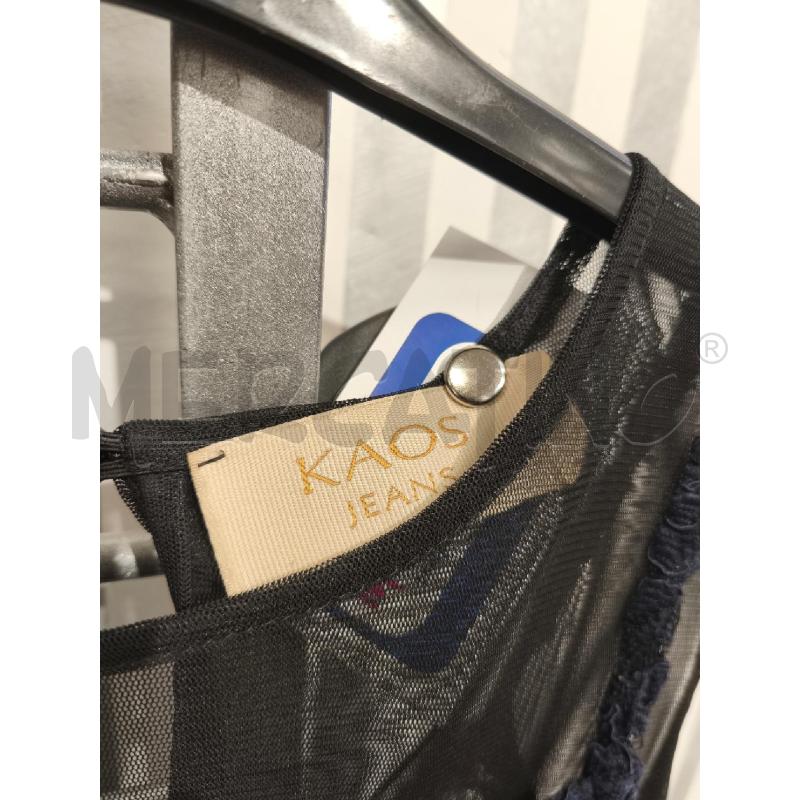 VESTITO DONNA KAOS NERO PIZZO BLU | Mercatino dell'Usato Campobasso 3
