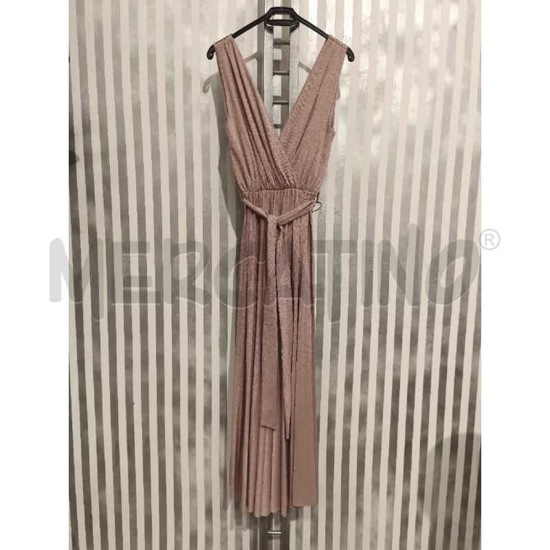 VESTITO DONNA KAOS ROSA GLITTERATO PLISSEE | Mercatino dell'Usato Campobasso 1