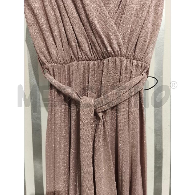 VESTITO DONNA KAOS ROSA GLITTERATO PLISSEE | Mercatino dell'Usato Campobasso 3