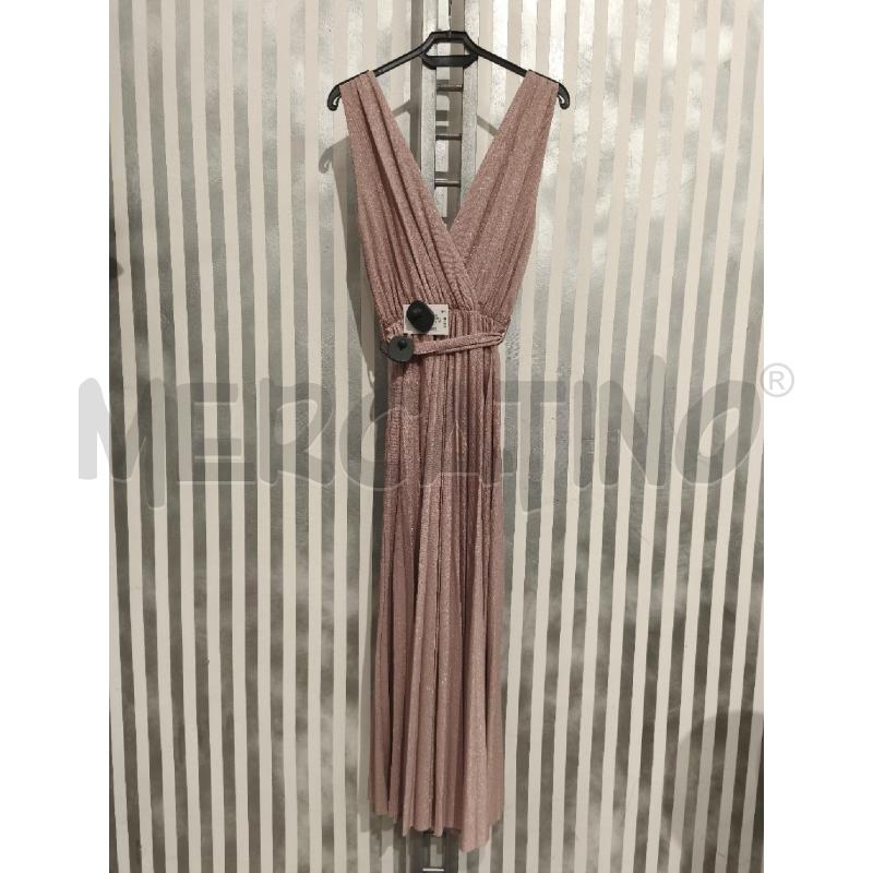 VESTITO DONNA KAOS ROSA GLITTERATO PLISSEE | Mercatino dell'Usato Campobasso 5