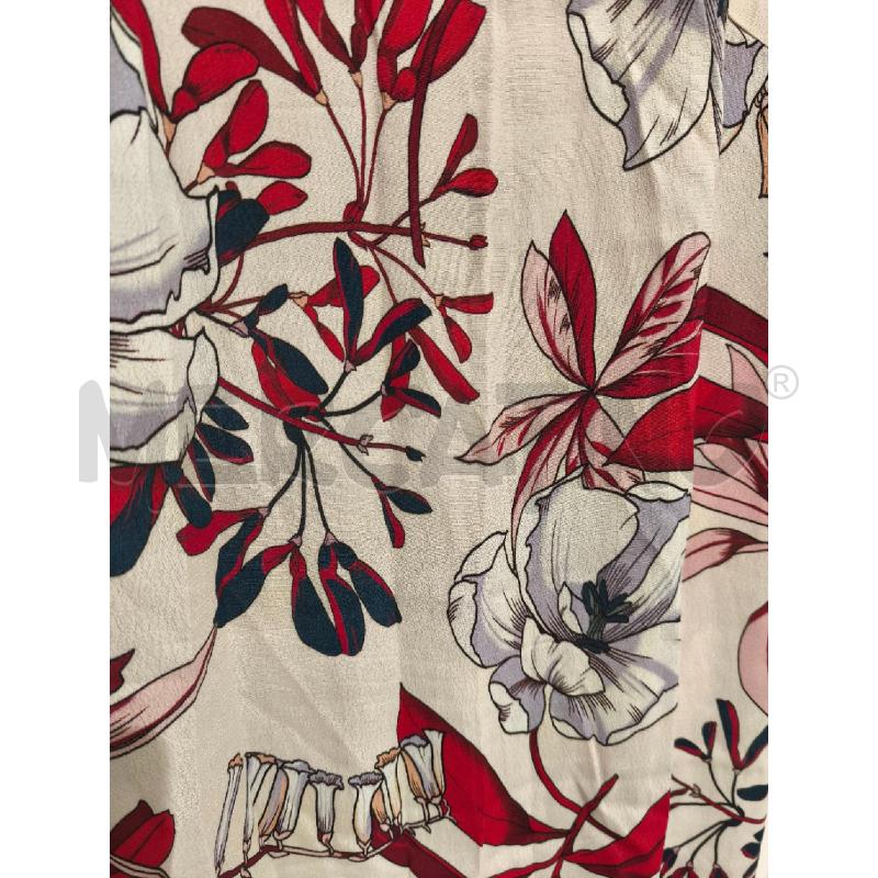VESTITO DONNA LE COEUR TWINSET PANNA FIORI ROSSI BLU | Mercatino dell'Usato Campobasso 3