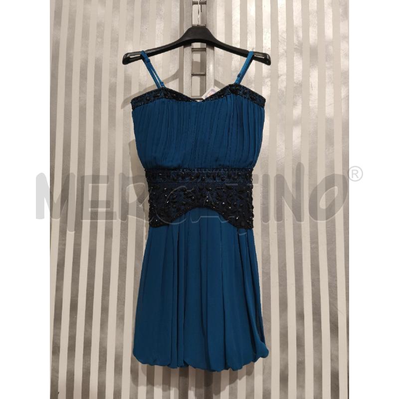 VESTITO DONNA LIPSY PETROLIO PIZZO E STRASS NERI | Mercatino dell'Usato Campobasso 1