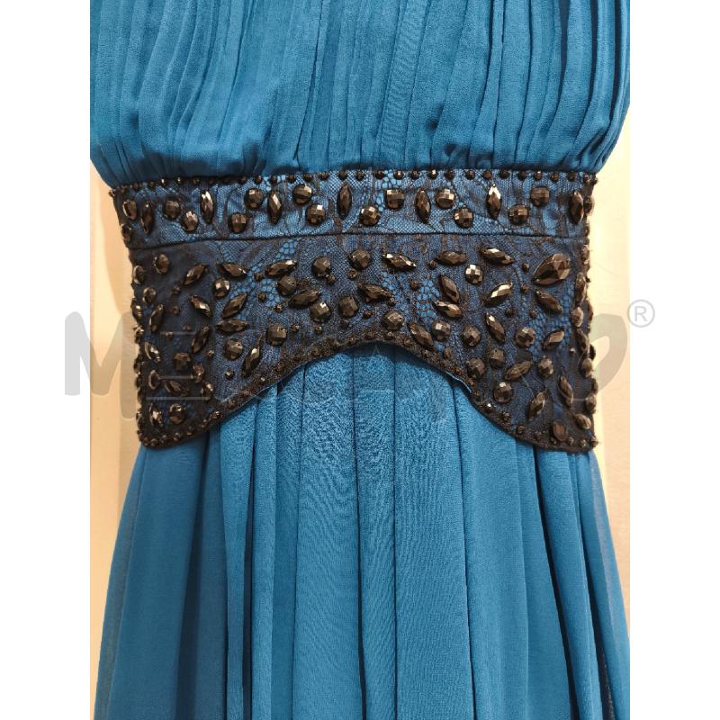 VESTITO DONNA LIPSY PETROLIO PIZZO E STRASS NERI | Mercatino dell'Usato Campobasso 3