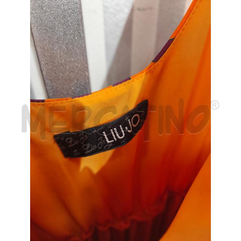 VESTITO DONNA LIU JO ARANCIO E VINACCIA | Mercatino dell'Usato Campobasso 4