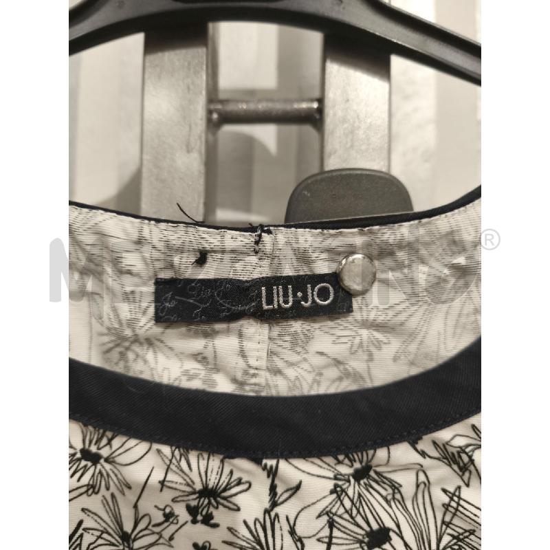 VESTITO DONNA LIU JO BIANCO FIORI NERI DISEGNATI | Mercatino dell'Usato Campobasso 2